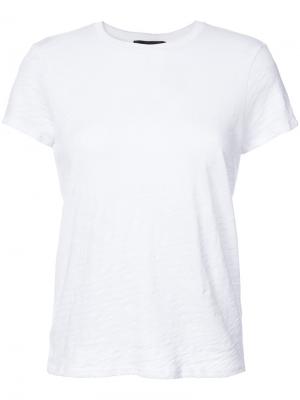 Классическая футболка с круглым вырезом Atm Anthony Thomas Melillo. Цвет: белый