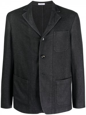 Однобортный пиджак с заостренными лацканами Boglioli. Цвет: серый