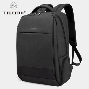 Мужские модные дорожные рюкзаки противоугонные USB-зарядка 15,6 рюкзак для ноутбука водонепроницаемая школьная сумка мужчин Tigernu