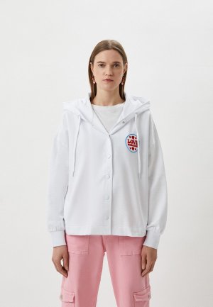 Толстовка Love Moschino. Цвет: белый