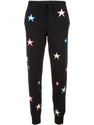 Трикотажные брюки с принтом со звездами Chinti & Parker. Цвет: черный