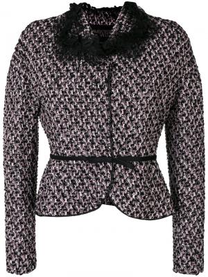 Belted tweed jacket Giambattista Valli. Цвет: розовый и фиолетовый