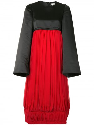 Платье миди в стиле колор-блок Comme Des Garçons. Цвет: красный